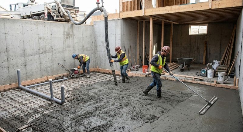Basement Concrete Installation in Arrington, TN