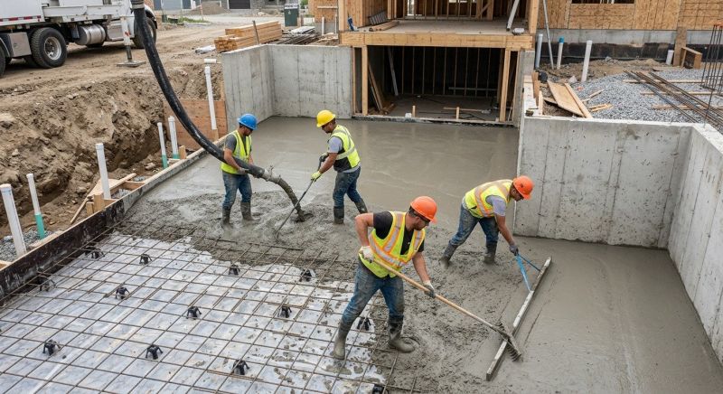 Basement Concrete Installation in Chapel Hill, TN
