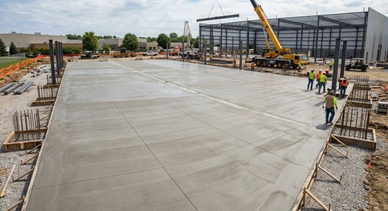 Commercial Slab Installation in Chapel Hill, TN