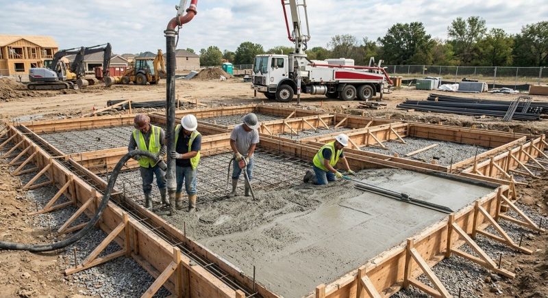 Foundation Wall Pouring in Chapel Hill, TN