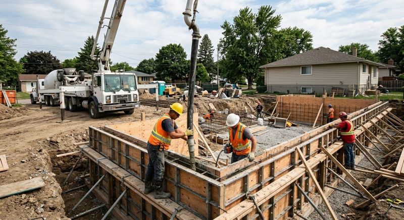 Foundation Wall Pouring in Christiana, TN