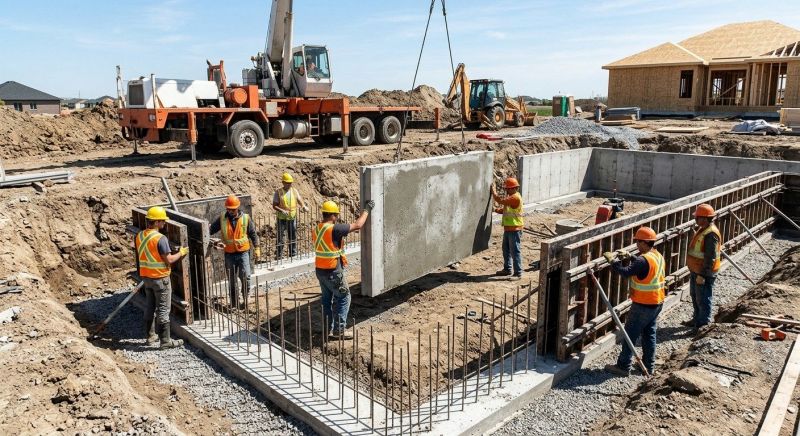Foundation Wall Pouring in Lascassas, TN